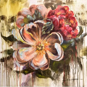 Arusha Javaid, 24 x 24 Inches, Acrylic on Canvas. Floral Paintings, AC-ARJV-011